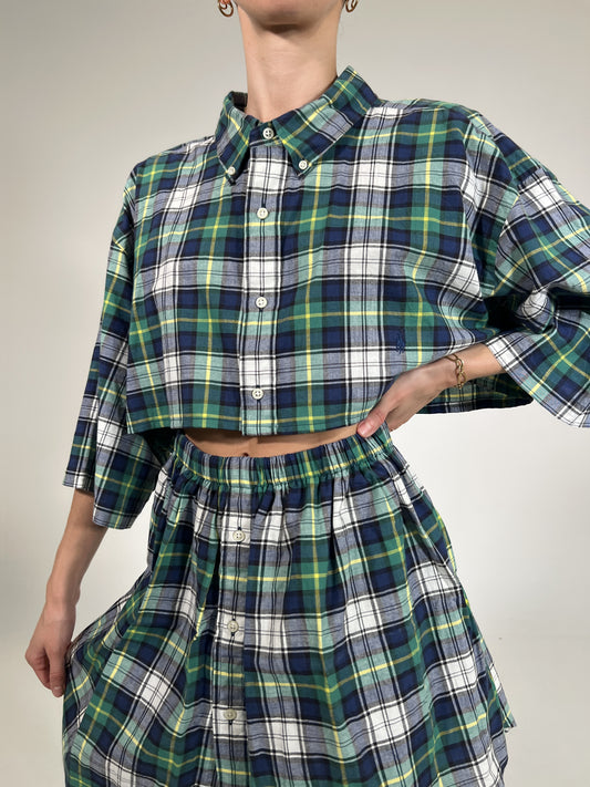 Coordinato vintage Ralph Lauren tartan tg U