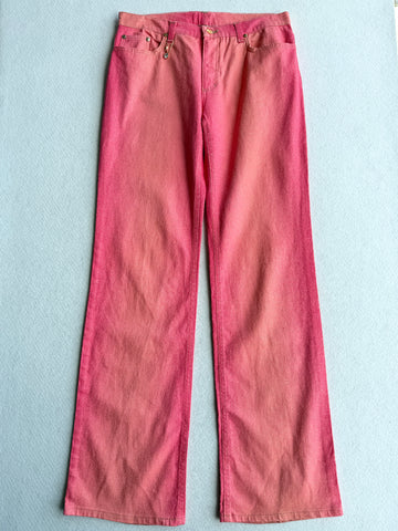 Pantaloni vintage Cavalli rosa tg XL