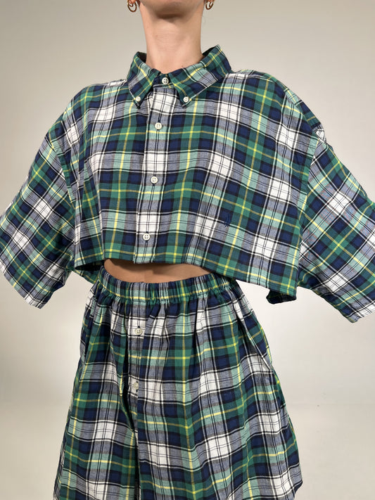 Coordinato vintage Ralph Lauren tartan tg U