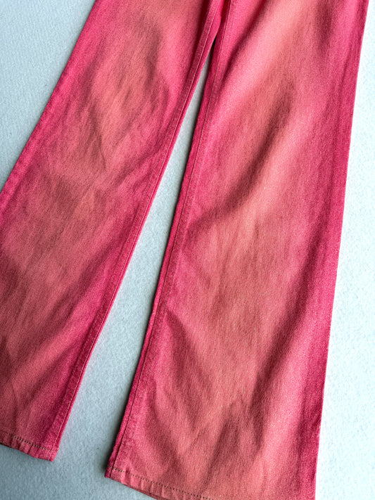Pantaloni vintage Cavalli rosa tg XL
