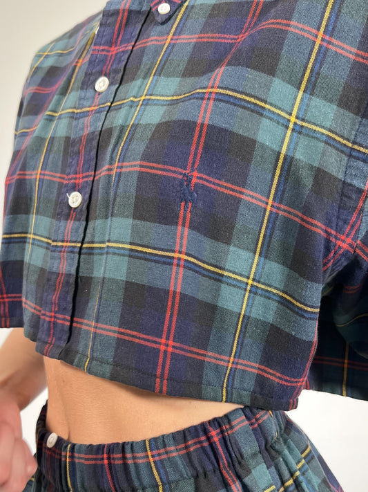 Coordinato vintage Ralph Lauren tartan tg U