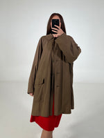 Carica l&#39;immagine nel visualizzatore di Gallery, Trench vintage Burberry marrone tg L
