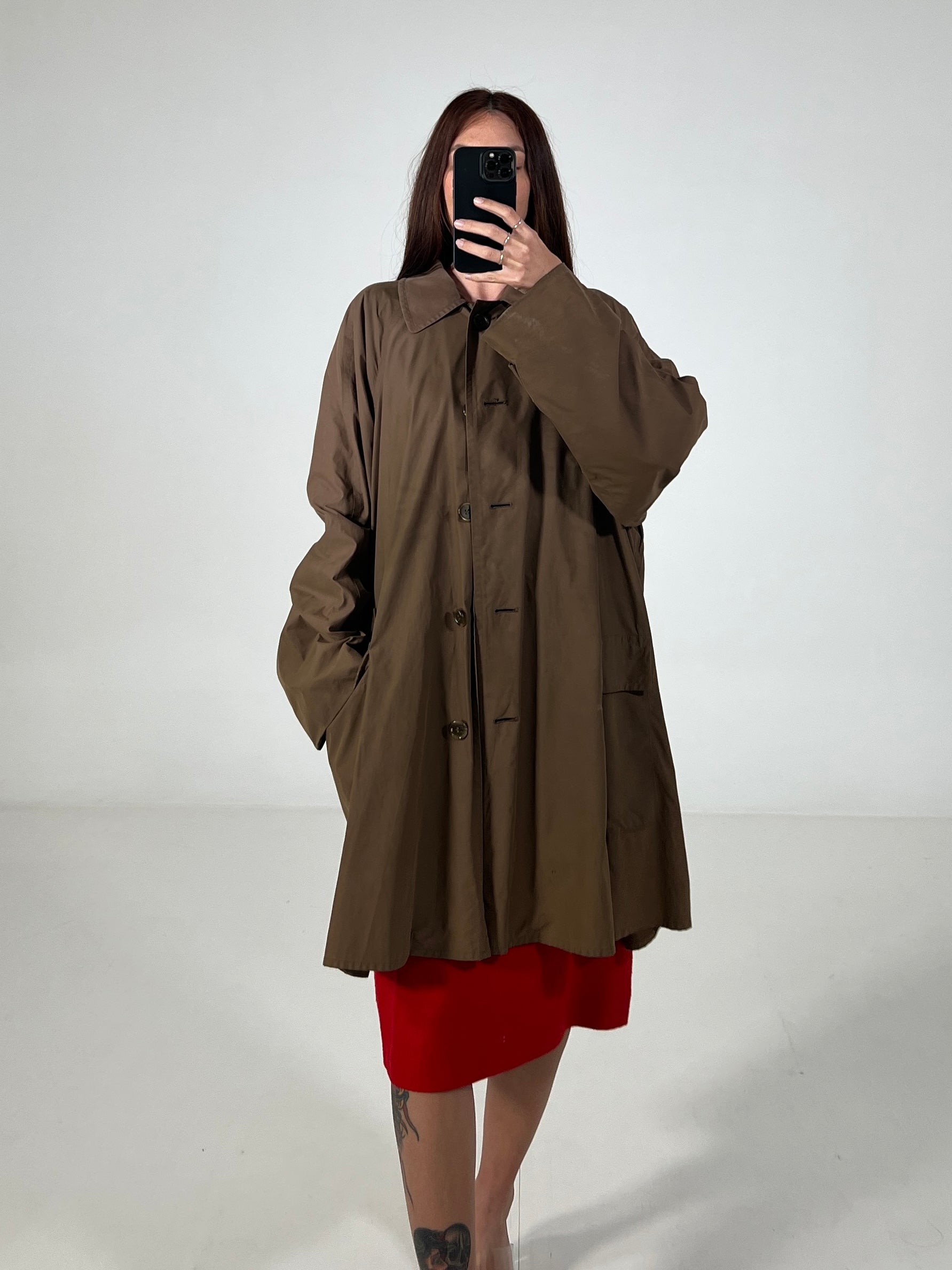 Trench vintage Burberry marrone tg L – Apotheke vintage