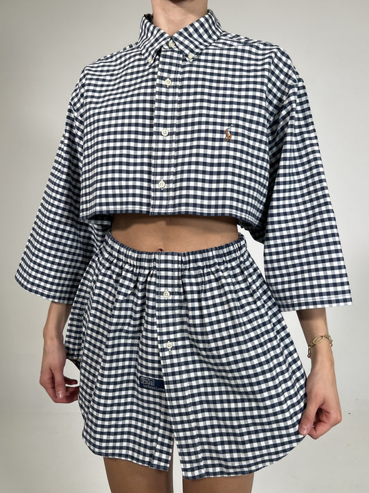 Coordinato vintage Ralph Lauren quadri tg U