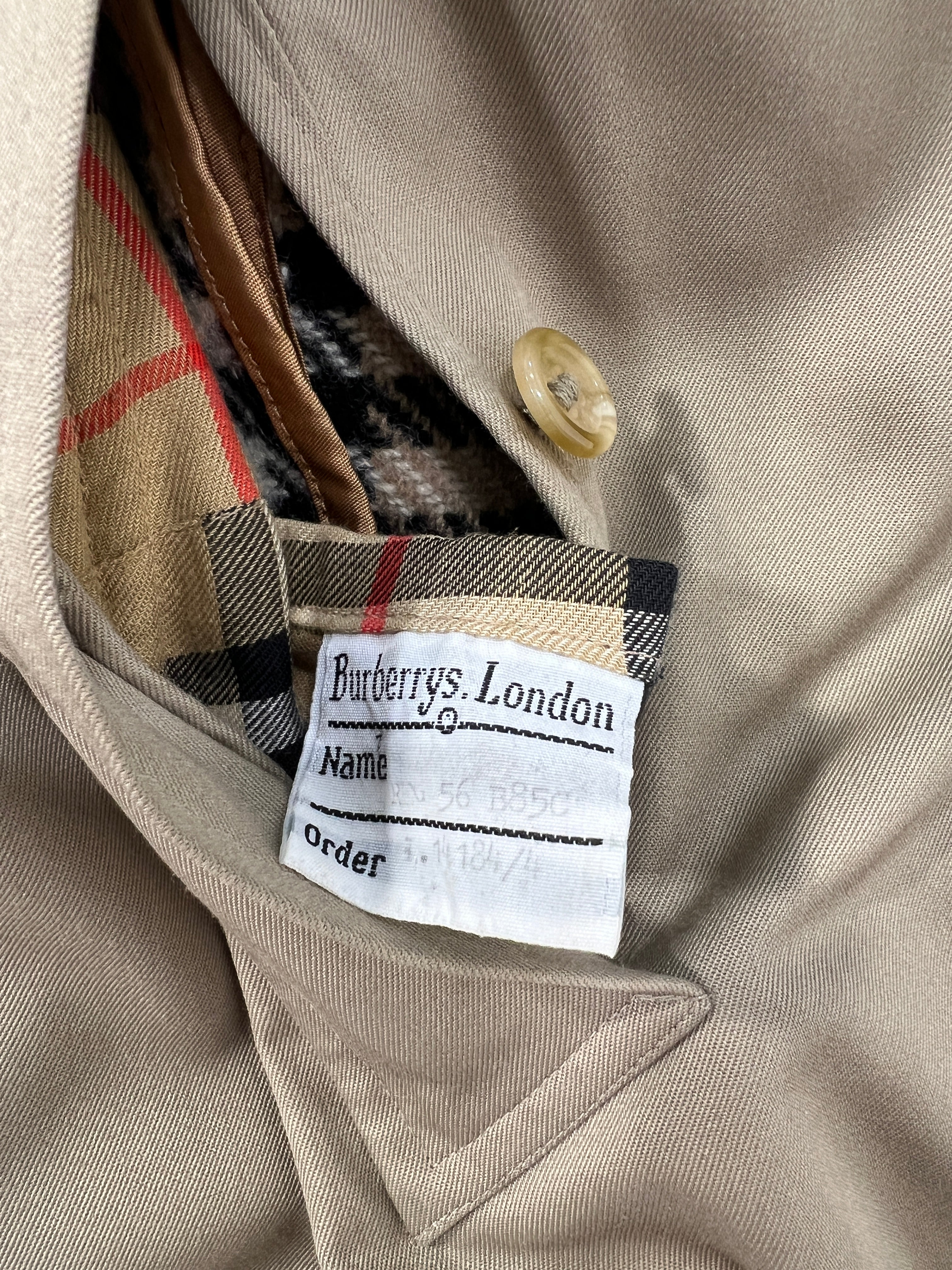 Trench vintage Burberry con interno tg XL