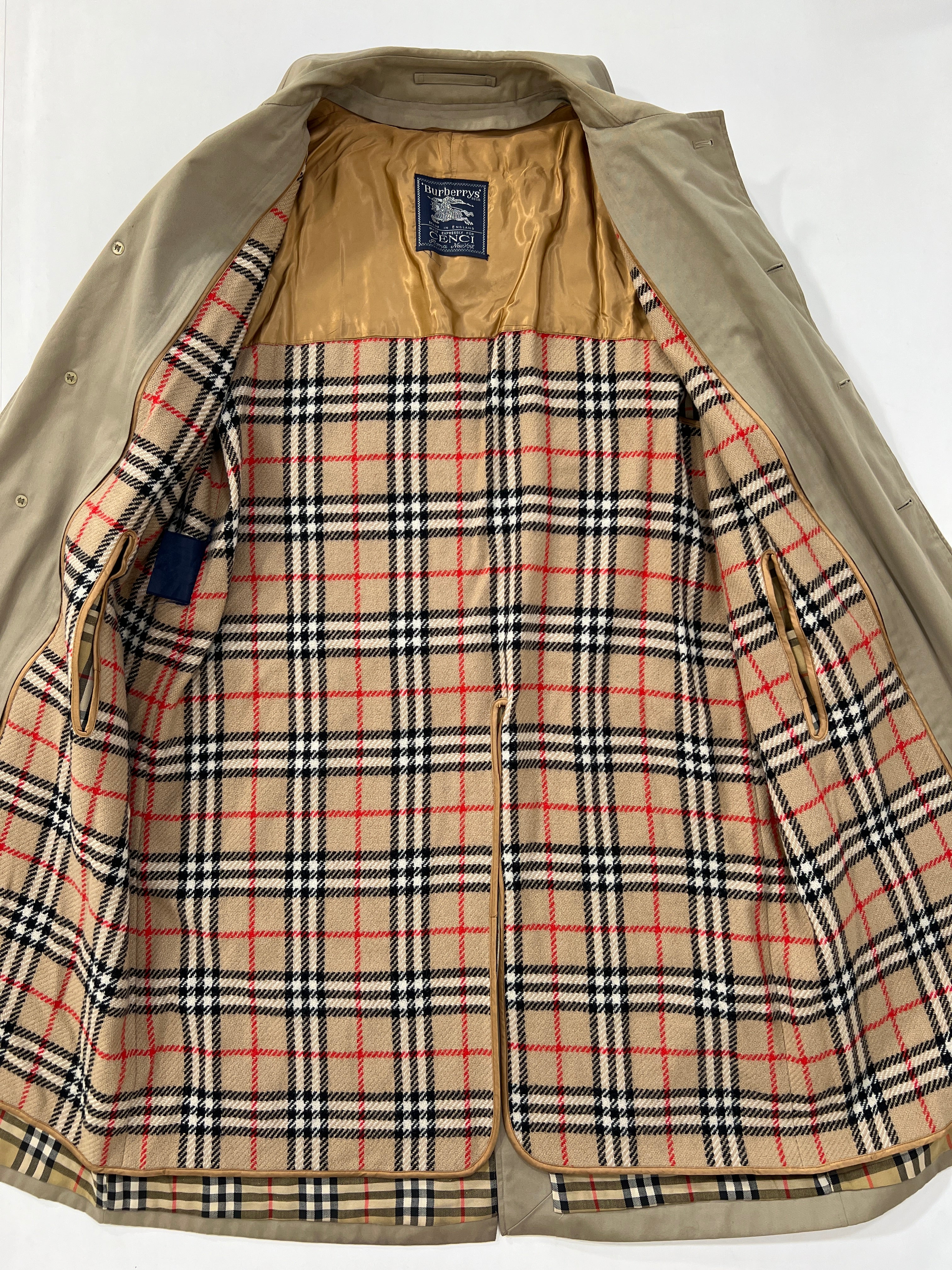 Trench vintage Burberry con interno tg XL