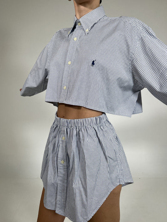 Coordinato vintage Ralph Lauren quadri tg U