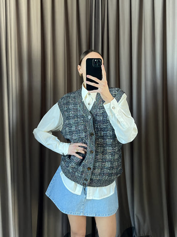 Gilet vintage Missoni lana merino tg M