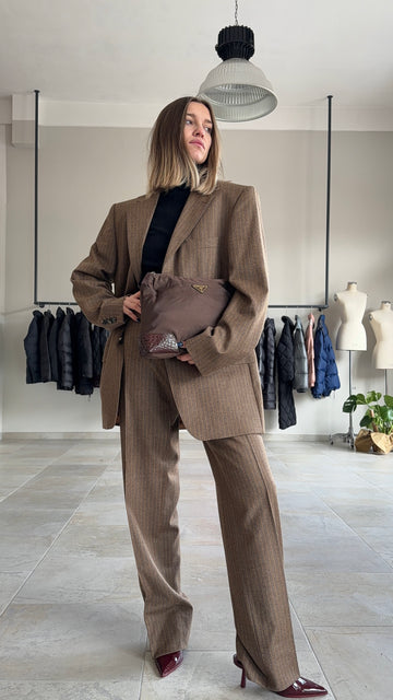 Abito vintage Boss tessuto Loro Piana tg L