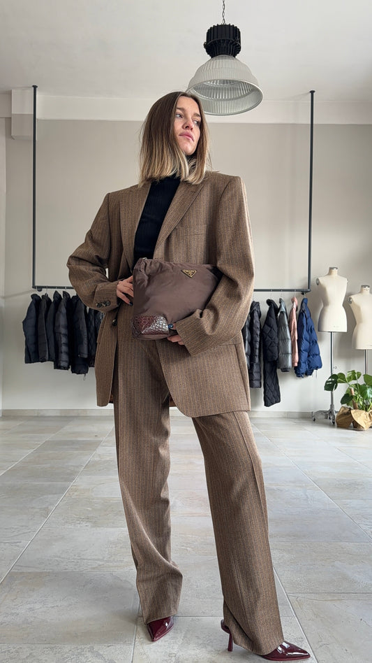 Abito vintage Boss tessuto Loro Piana tg L