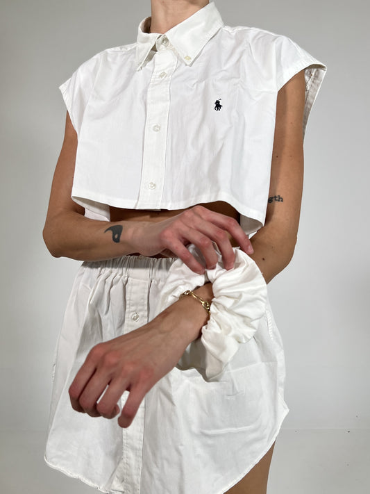 Coordinato vintage Ralph Lauren bianco tg U