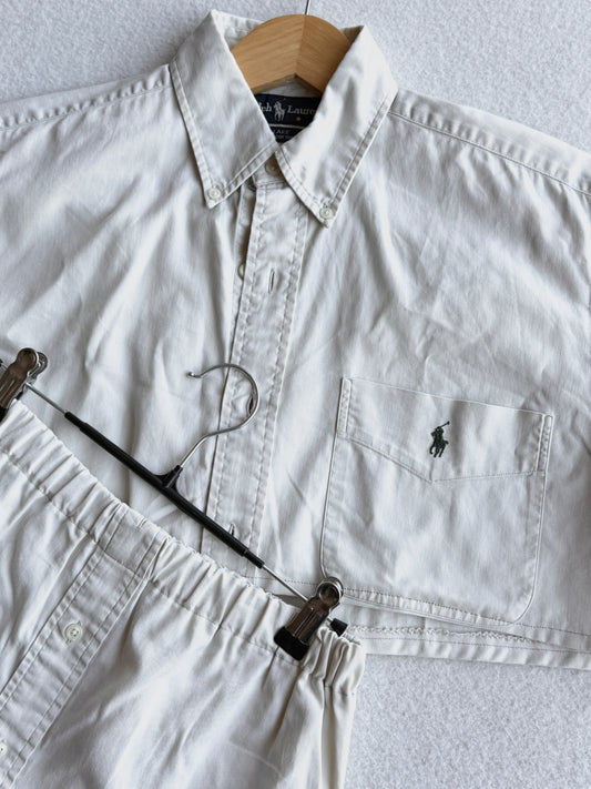 Coordinato vintage Ralph Lauren logo verde tg U