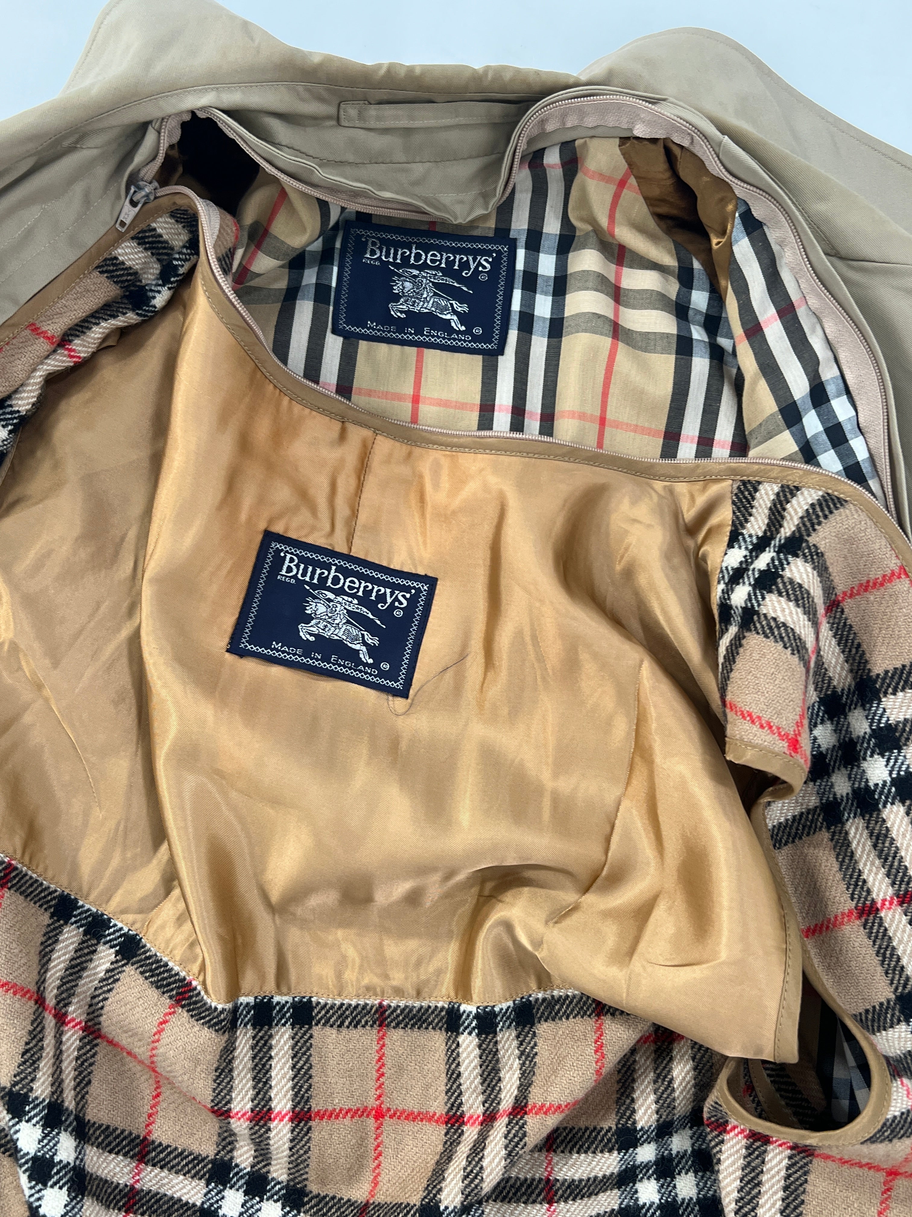 Trench vintage Burberry con interno tg L