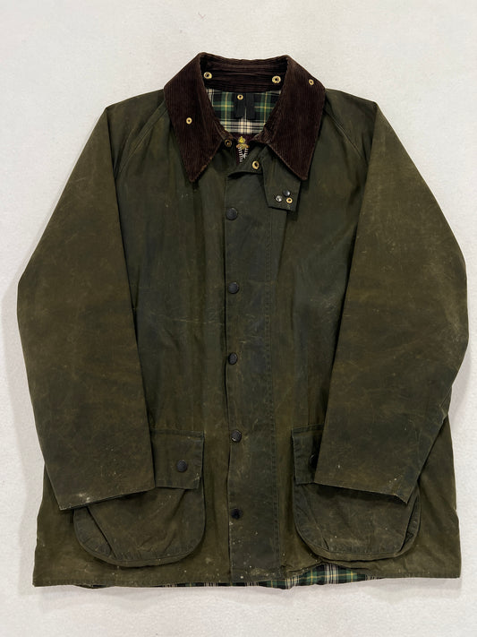 Giacca vintage Barbour Beaufort verde tg L