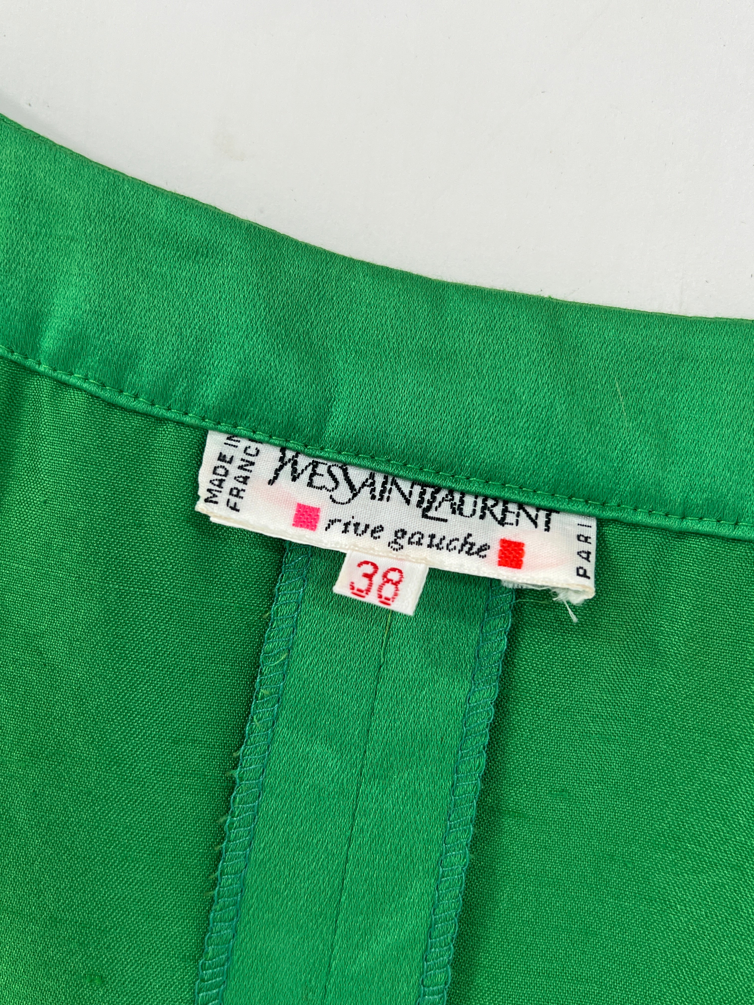 Vestito vintage YSL verde tg 38