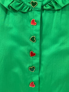 Vestito vintage YSL verde tg 38