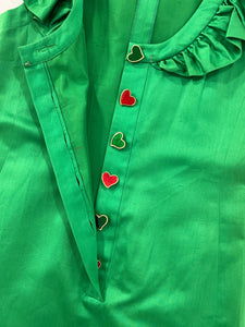 Vestito vintage YSL verde tg 38