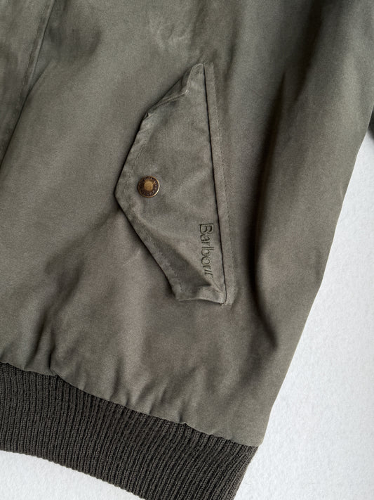 Giacca vintage Barbour blouson verde tg L