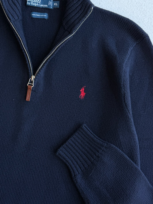 Maglia vintage Ralph Lauren 1/4 zip tg XL
