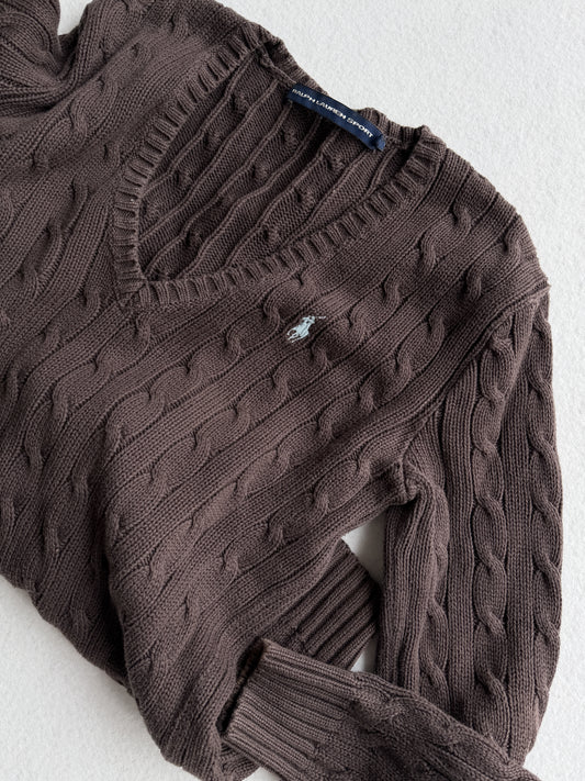 Maglia vintage Ralph Lauren treccia tg S