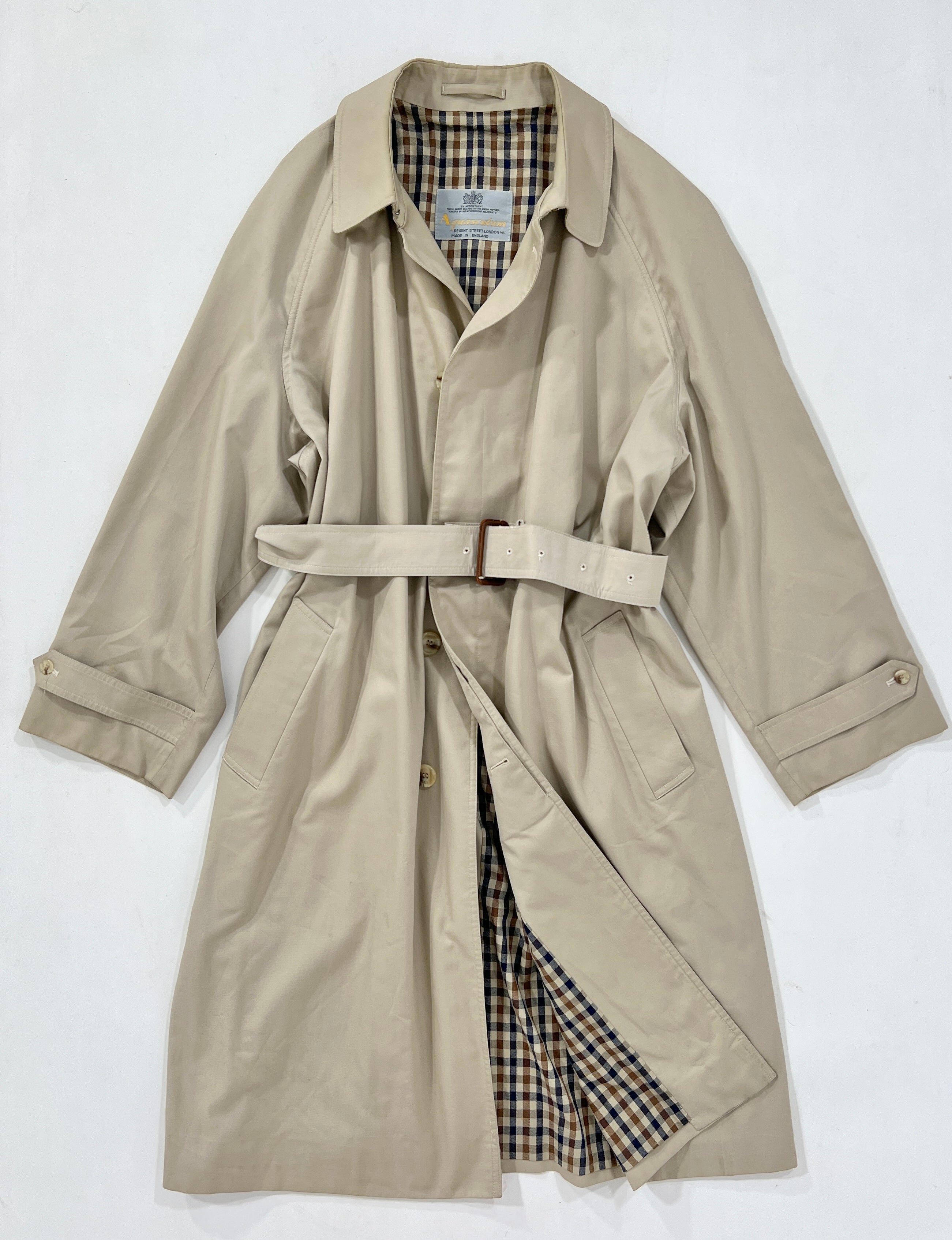 Trench vintage Aquascutum con cinta tg L/XL