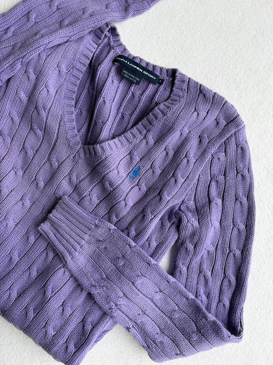 Maglia vintage Ralph Lauren treccia tg S