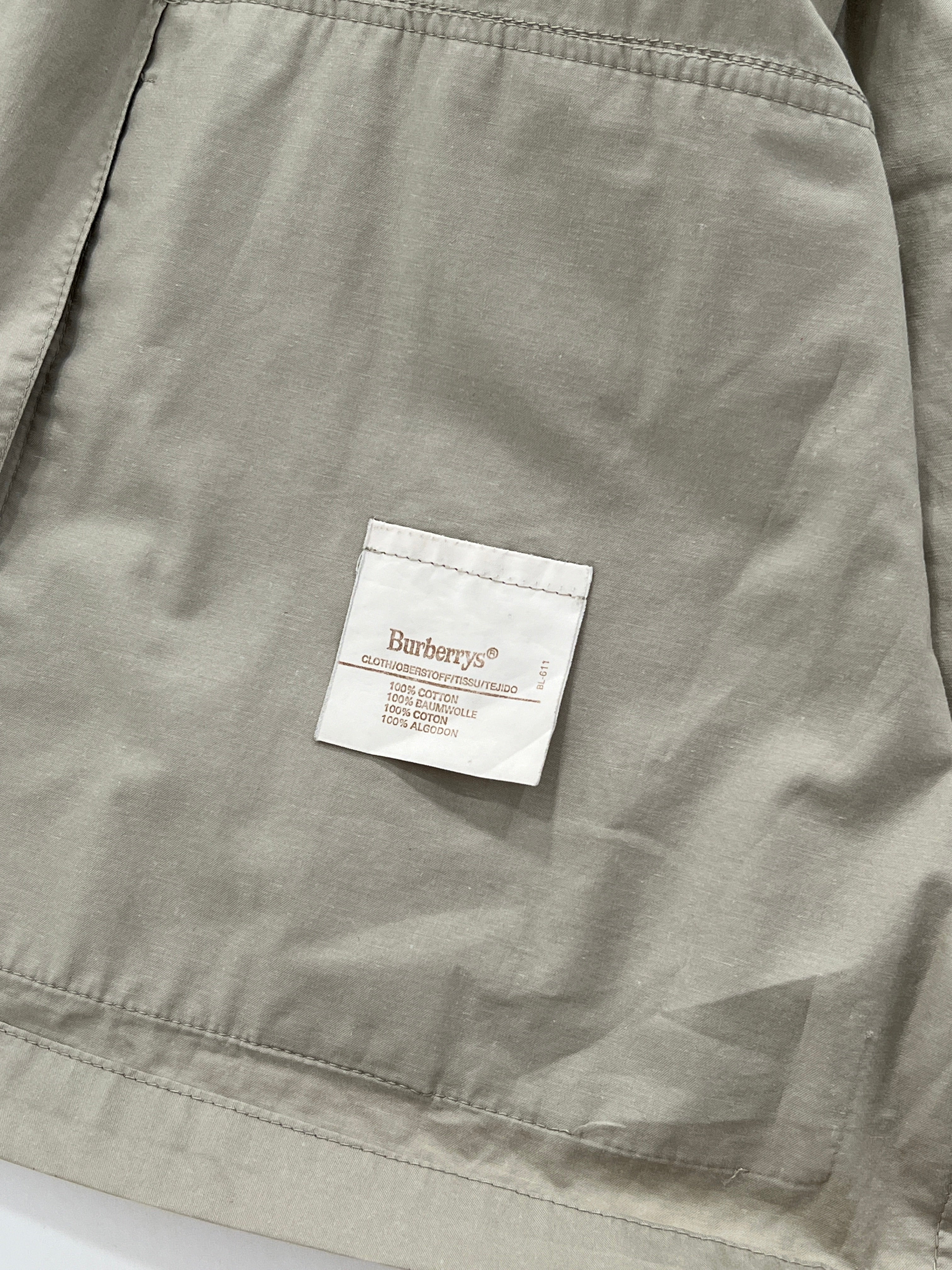 Trench vintage Burberry grigio tg L/XL