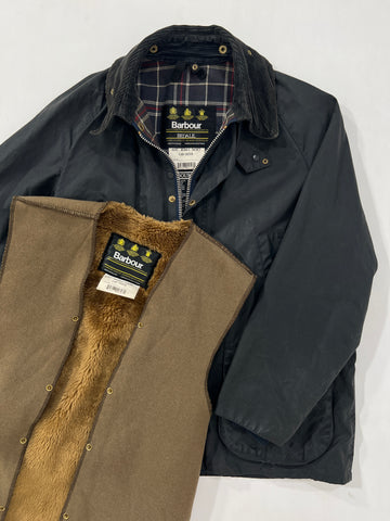 Giacca vintage Barbour Bedale con interno M