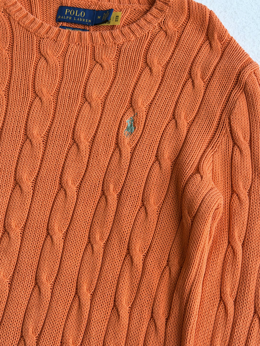 Maglia vintage Ralph Lauren cotone a treccia tg S/M