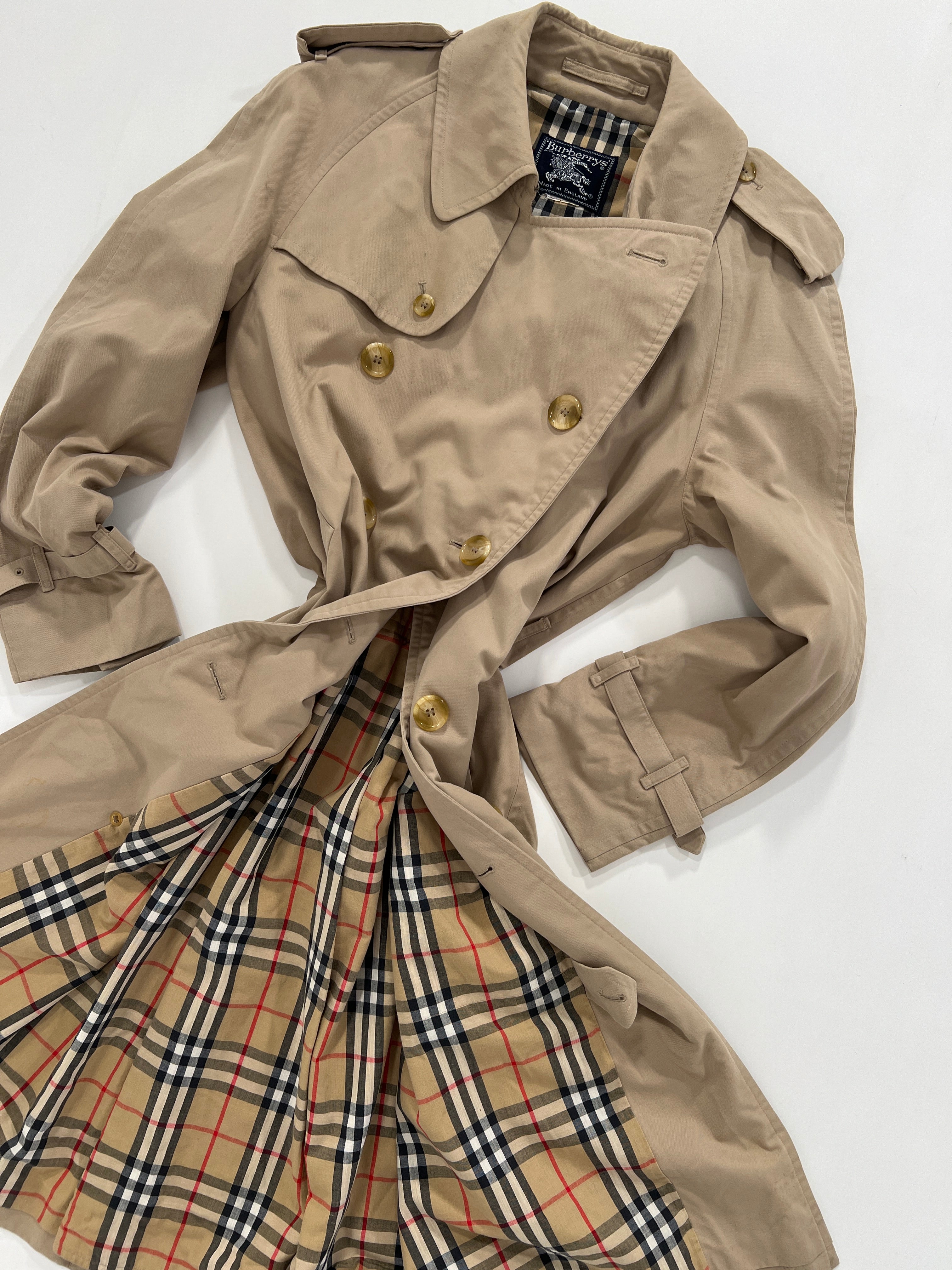 Trench vintage Burberry doppiopetto tg M/L