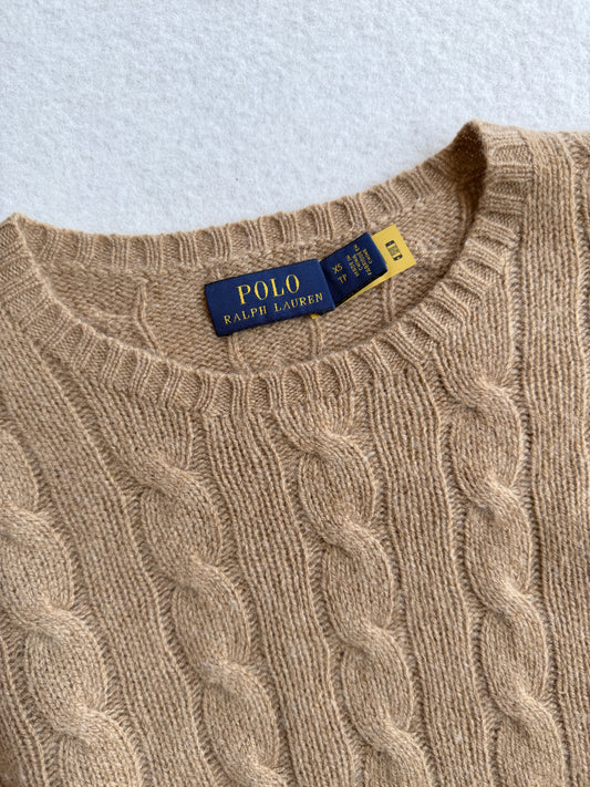Maglia vintage Ralph Lauren cashmere a treccia tg XS/S
