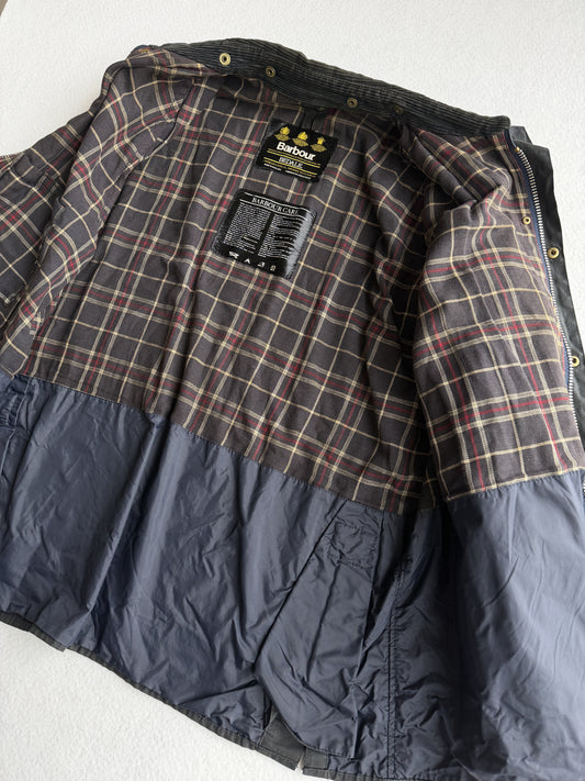 Giacca vintage Barbour Bedale antracite tg C46