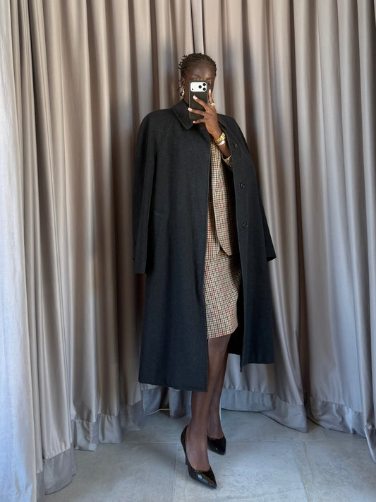 Cappotto vintage Loro Piana 100% cashmere grigio tg L
