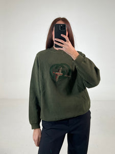 Felpa vintage Gucci verde tg S