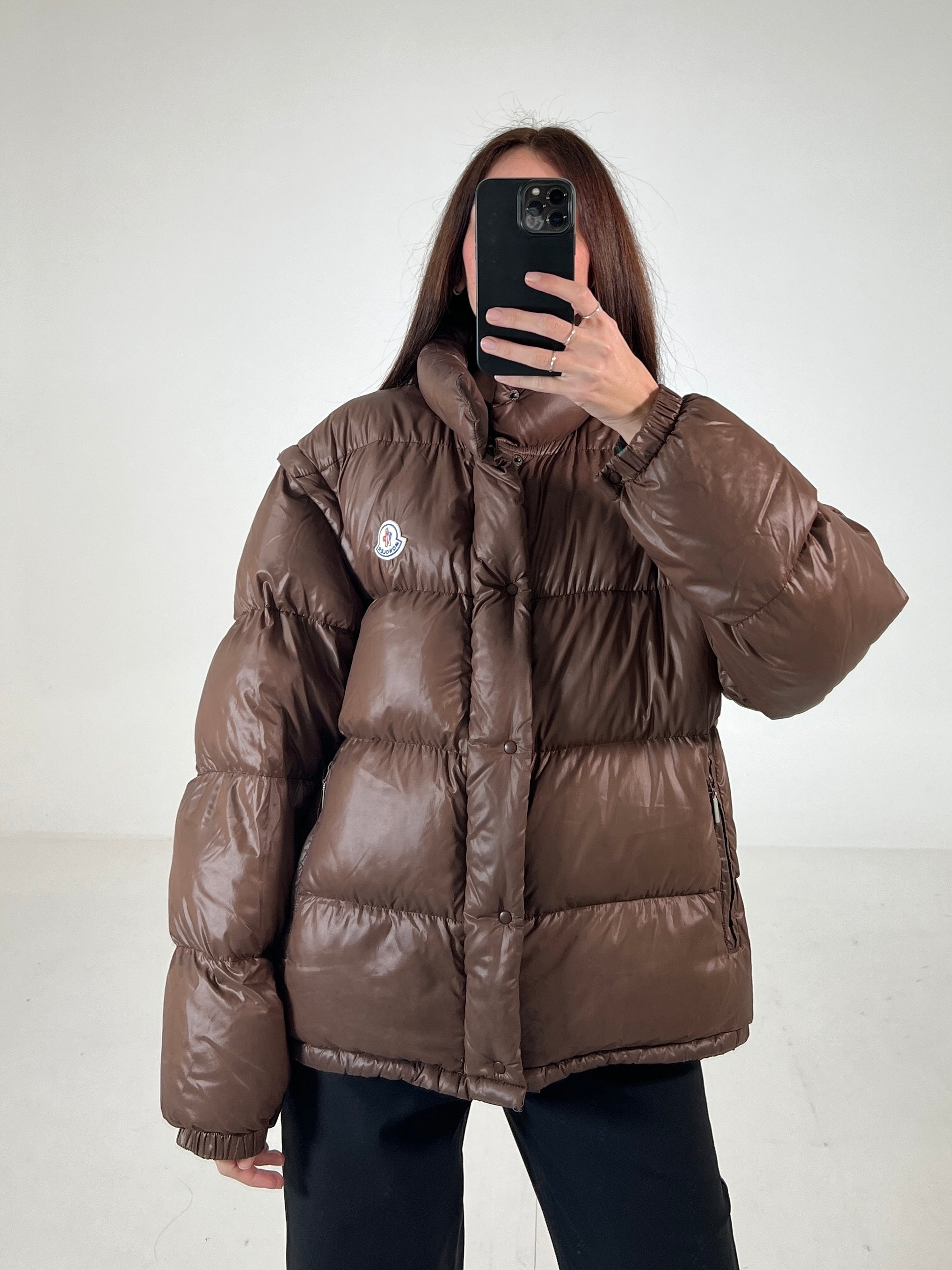 Giacca vintage Moncler marrone tg M