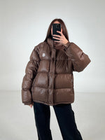 Carica l&#39;immagine nel visualizzatore di Gallery, Giacca vintage Moncler marrone tg M
