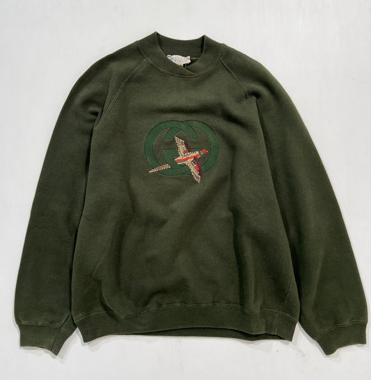 Felpa vintage Gucci verde tg S