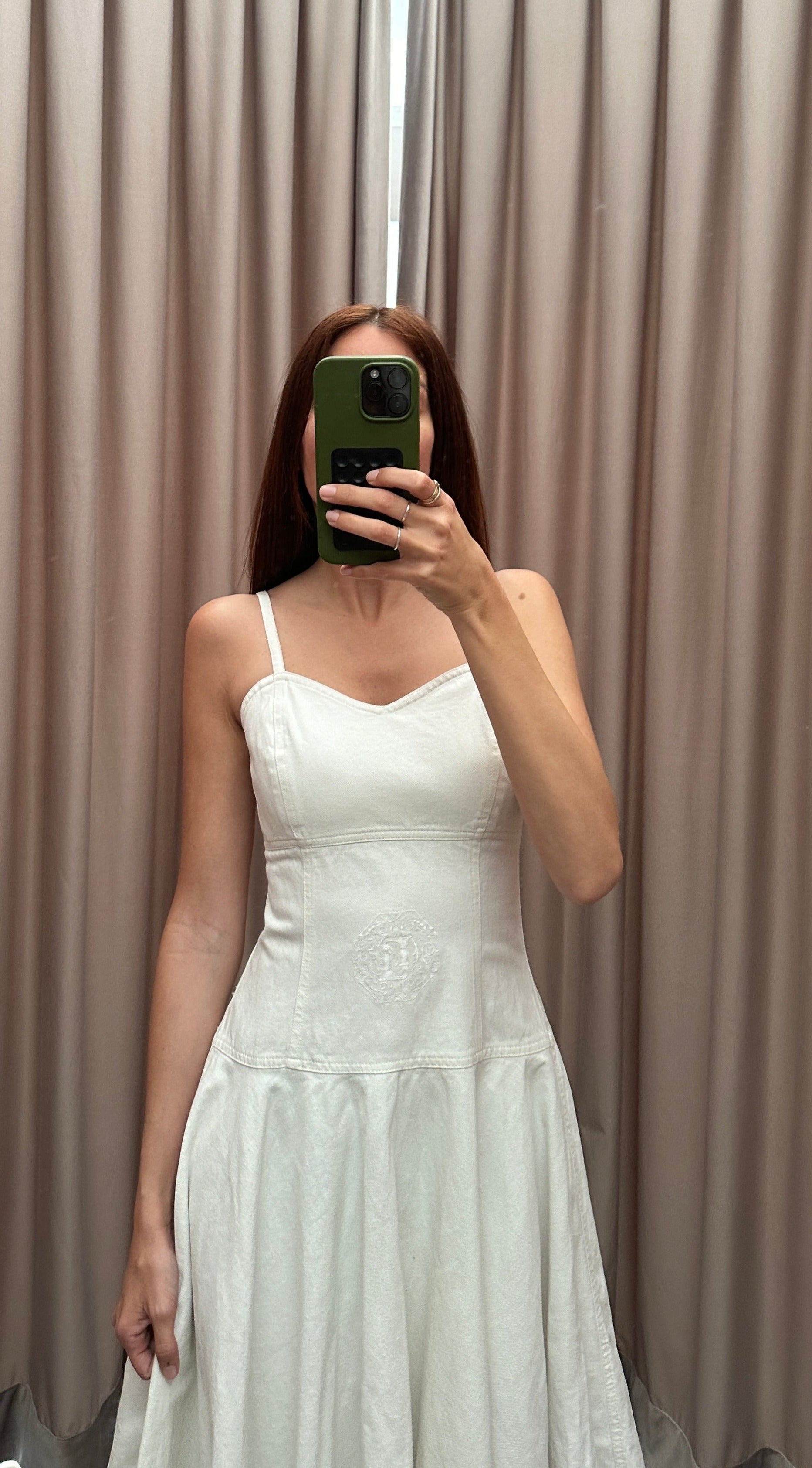 Vestito vintage Fendi denim bianco tg 42 – Apotheke vintage