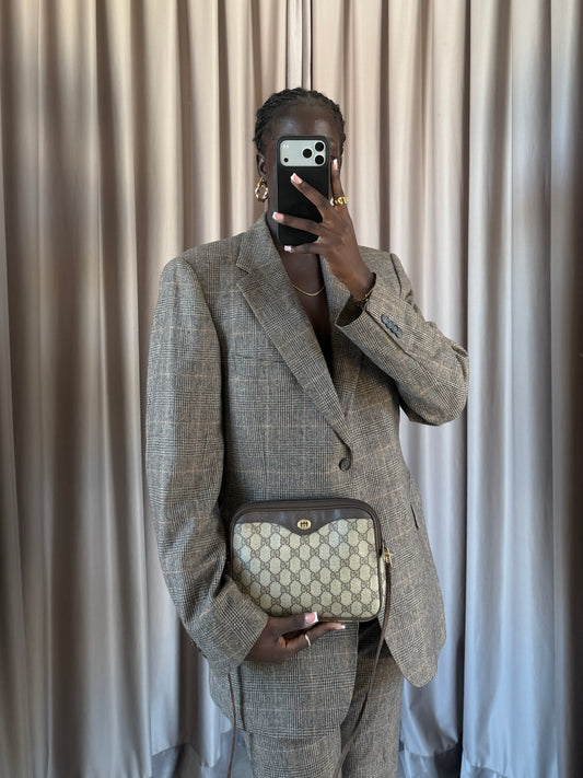 Borsa vintage Gucci monogram con tracolla