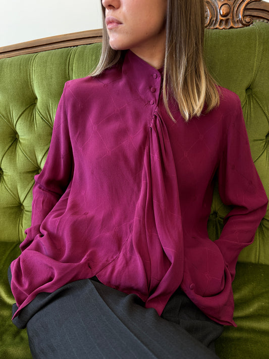Camicia vintage Christian Dior seta tg 44