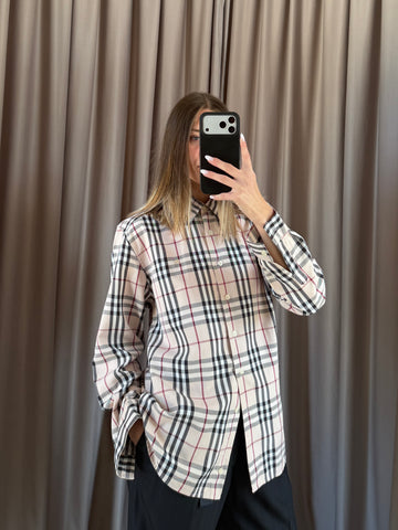 Camicia vintage Burberry tartan tg 46