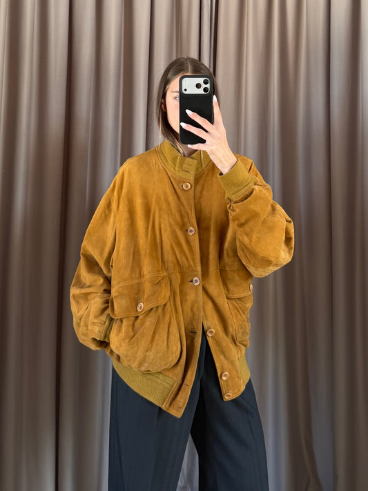 Bomber renna vintage whisky tg XL