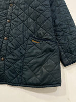 Carica l&#39;immagine nel visualizzatore di Gallery, Giacca vintage Barbour in trapunta blu tg L
