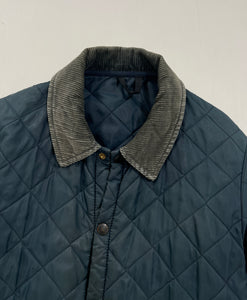 Giacca vintage Barbour in trapunta blu tg L