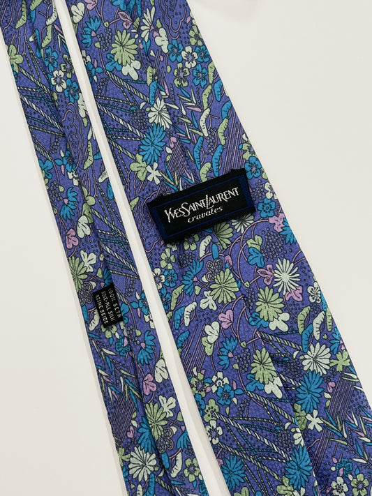 Cravatta vintage Yves Saint Laurent seta