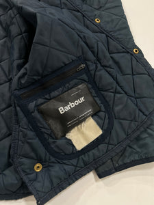 Giacca vintage Barbour in trapunta blu tg L