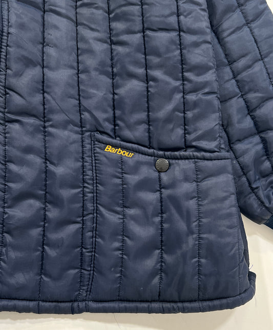 Giacca vintage Barbour in trapunta blu tg XL