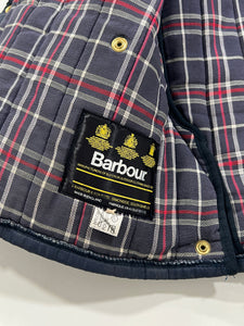 Giacca vintage Barbour in trapunta blu tg XL