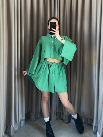 Coordinato vintage Ralph Lauren verde tg U