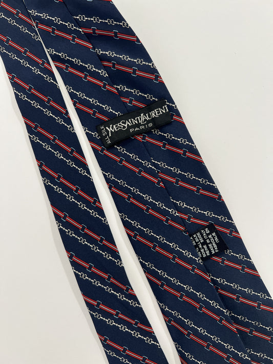 Cravatta vintage Yves Saint Laurent seta